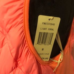 Tangerine Jackets & Coats - NEW WITH TAGS CORAL PUFFER VEST Tangerine Jackets & Coats - NEW WITH TAGS CORAL PUFFER VEST